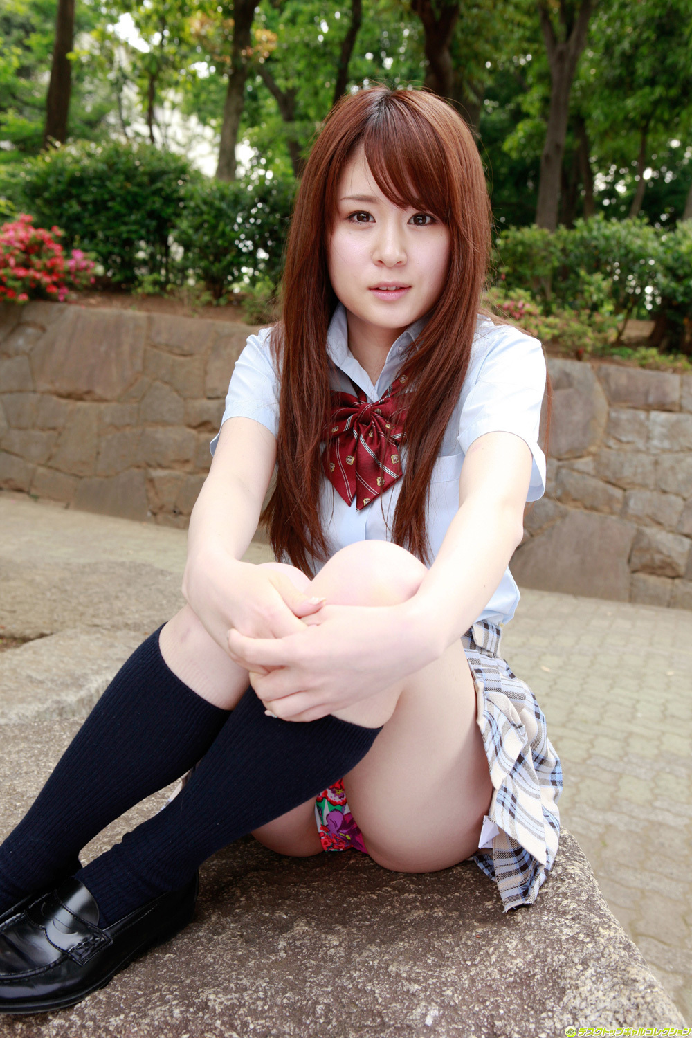 朝菜栞 - 甘いロリフェイス之制服の完全なる融合！ [DGC] No.1040